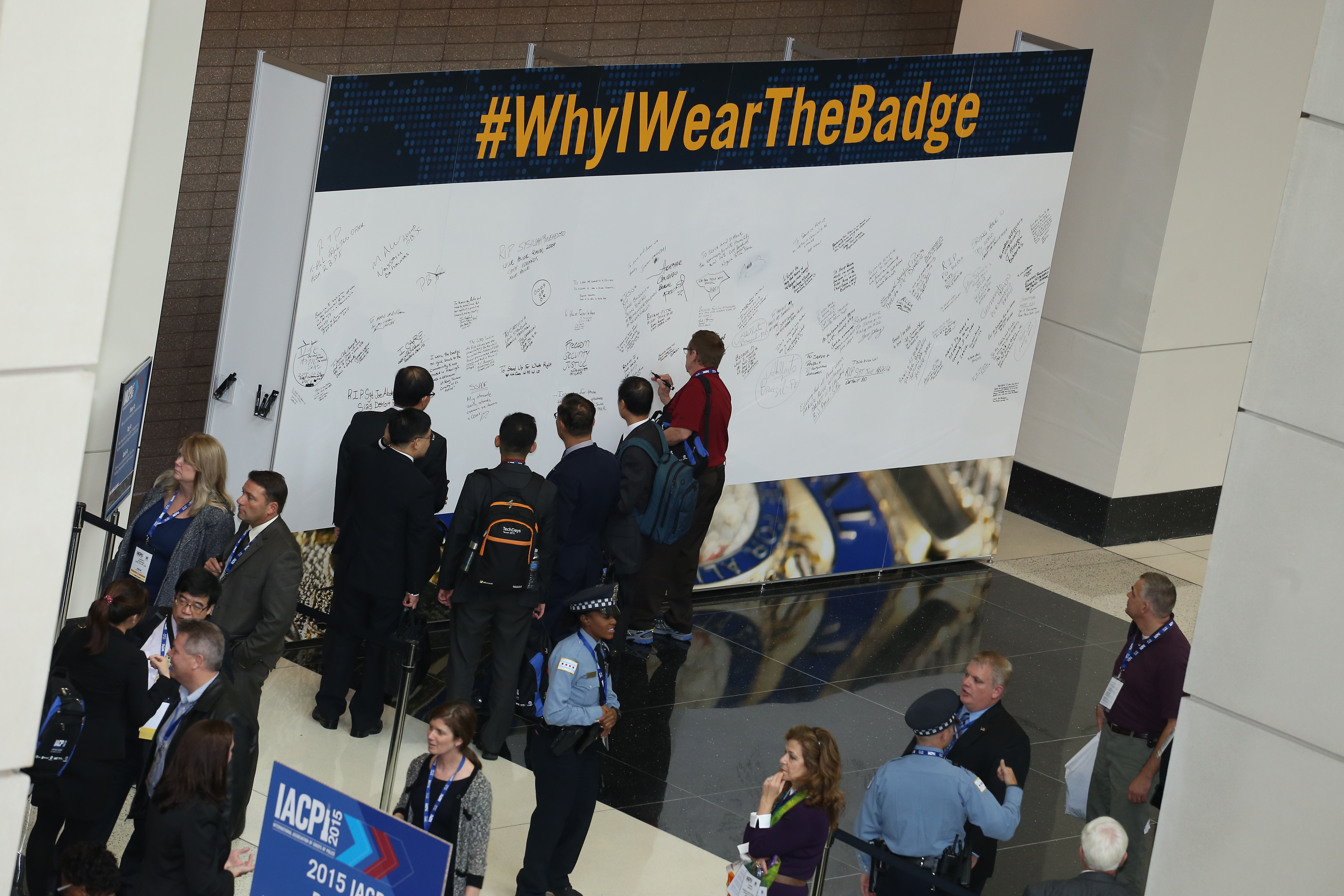 Law enforcement officers from around the world share their #WhyIWearTheBadge reason.