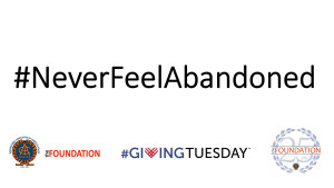 Download this #NeverFeelAbandoned sign and share your pictures on social media.