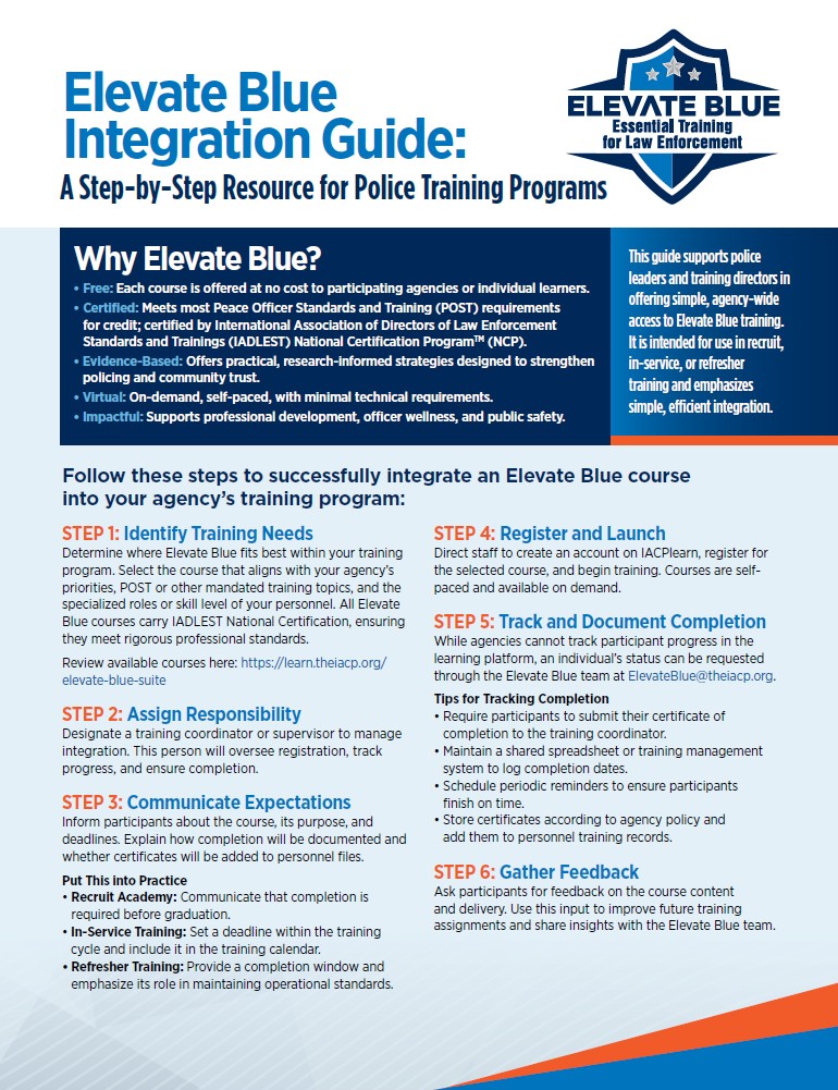 Elevate Blue Integration Guide